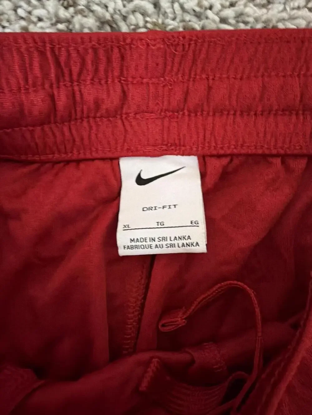 Nike Boys Dri-Fit Red Athletic Shorts XL Lot of 4 Bundle